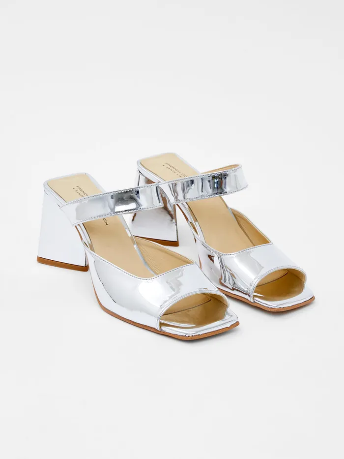 Woman Shoes French Connection Sadie Mirror Metallic Heels Mirror Metallic