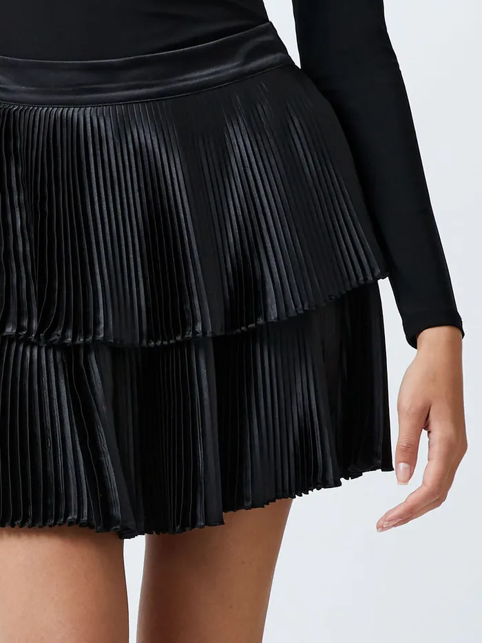 Woman Skirts and Shorts French Connection Ilsa Pleated Mini Skirt Blackout