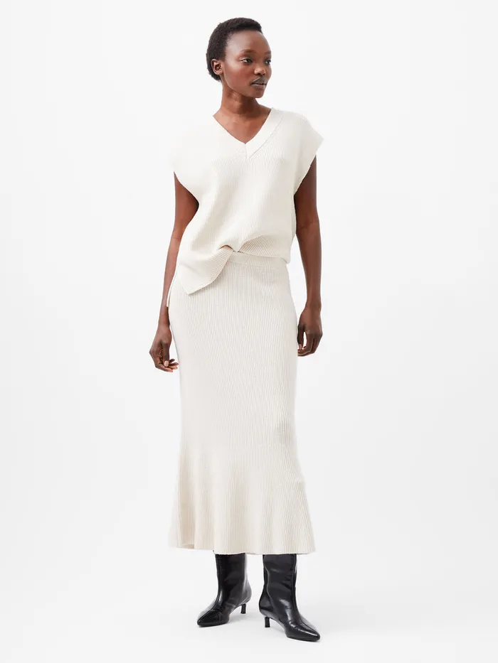 Woman Skirts and Shorts French Connection Nariko Knit Maxi Skirt Oatmeal Mel