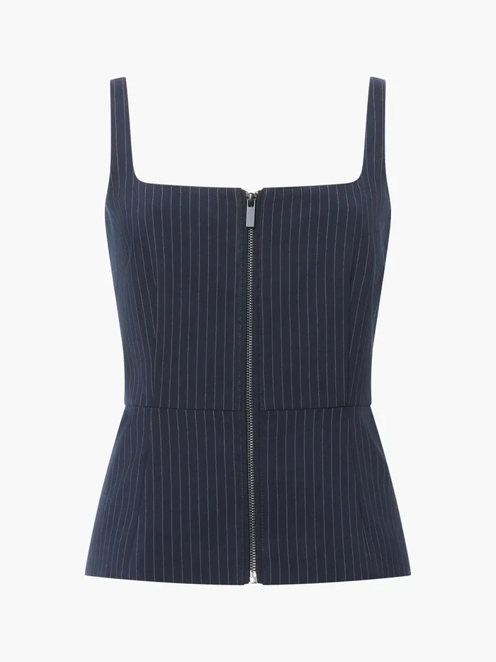 Woman Tops French Connection Hailey Pinstripe Strappy Top Marine Woman Tops French Connection Hailey Pinstripe Strappy Top Marine