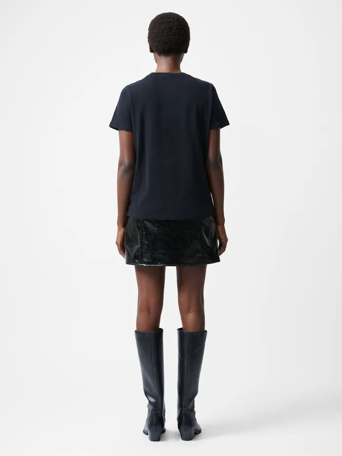 Woman Tops French Connection Heart Embellished TShirt Black