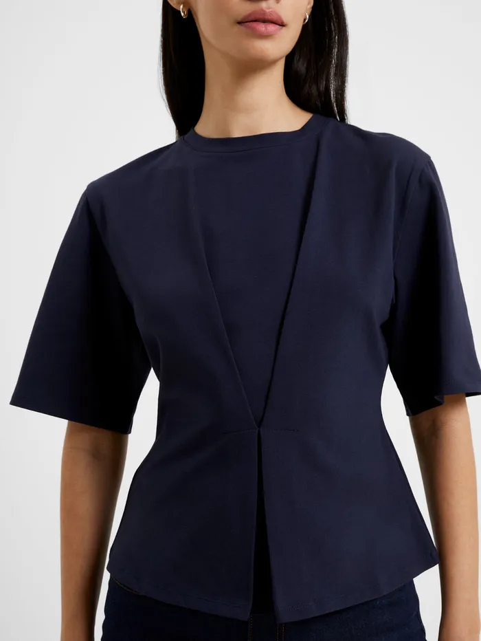 Woman Tops French Connection Pearl Top Utility Blue Woman Tops French Connection Pearl Top Utility Blue