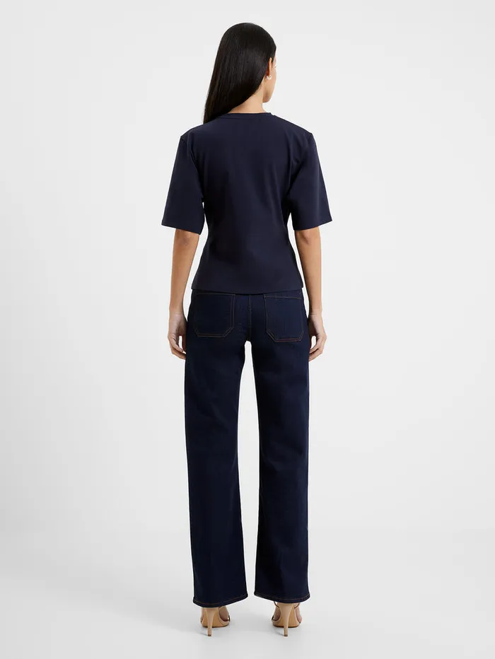 Woman Tops French Connection Pearl Top Utility Blue Woman Tops French Connection Pearl Top Utility Blue