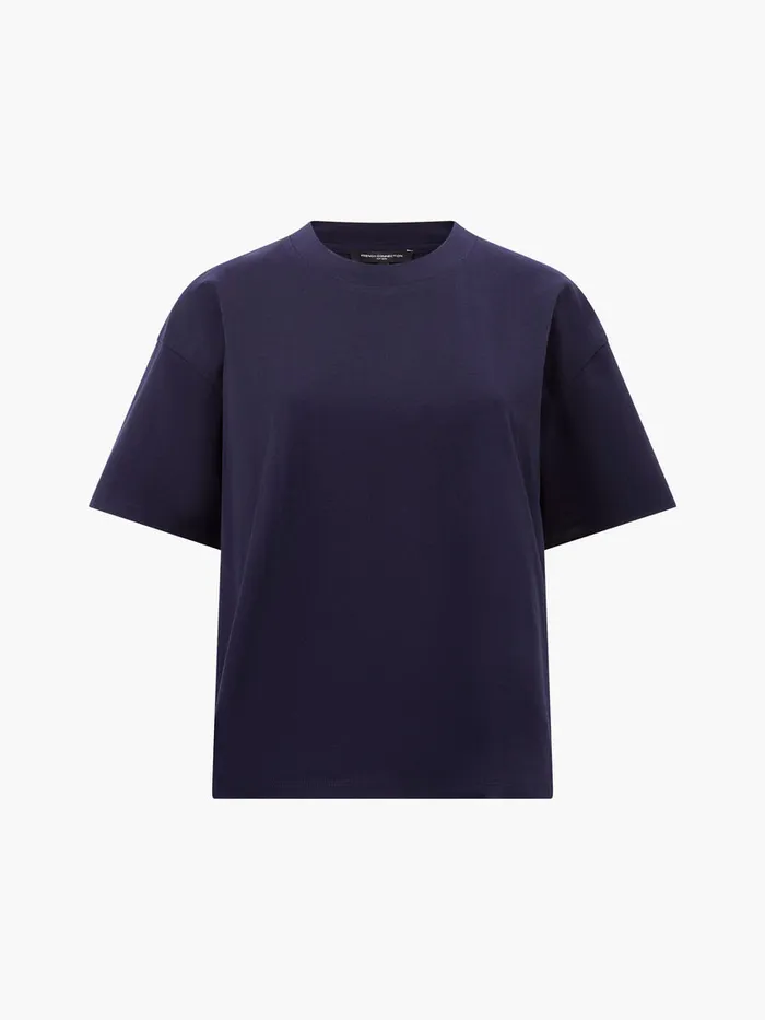 Woman Tops French Connection Rallie Cotton Short Sleeve TShirt Marine Woman Tops French Connection Rallie Cotton Short Sleeve TShirt Marine