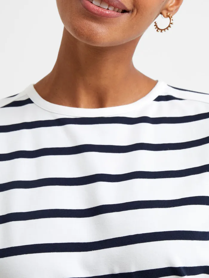 Woman Tops French Connection Rallie Stripe Slash Neck Top Summer Whitemarine Woman Tops French Connection Rallie Stripe Slash Neck Top Summer Whitemarine