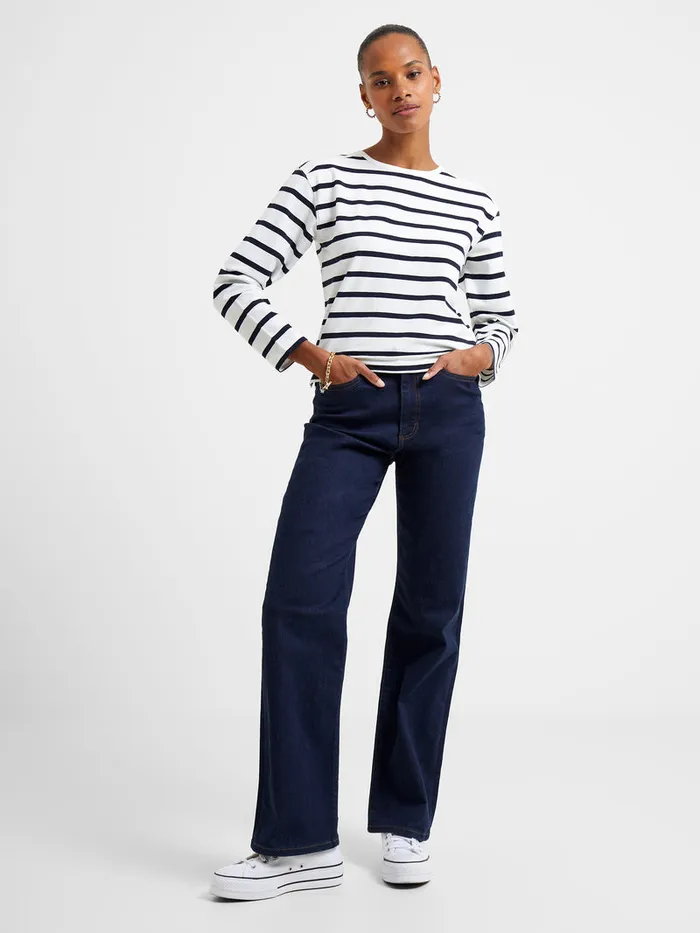 Woman Tops French Connection Rallie Stripe Slash Neck Top Summer Whitemarine Woman Tops French Connection Rallie Stripe Slash Neck Top Summer Whitemarine