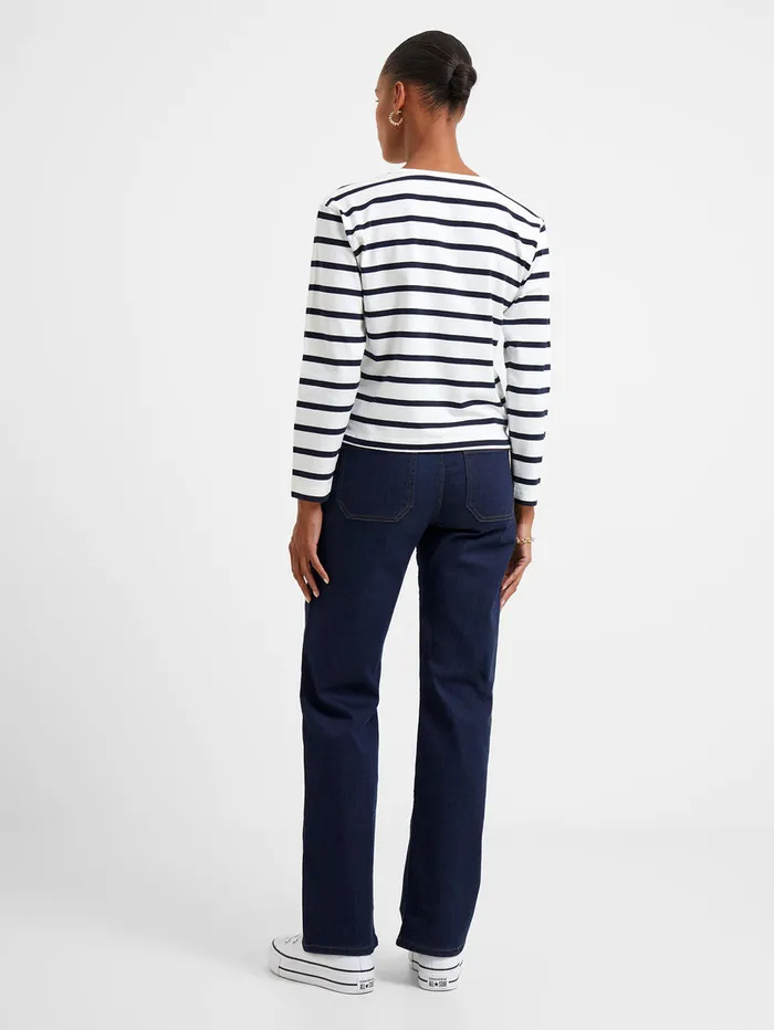 Woman Tops French Connection Rallie Stripe Slash Neck Top Summer Whitemarine Woman Tops French Connection Rallie Stripe Slash Neck Top Summer Whitemarine