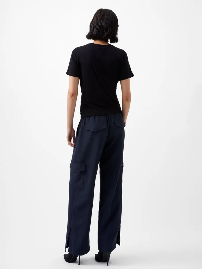 Woman Tops French Connection Rianna Twist Jersey Top Blackout