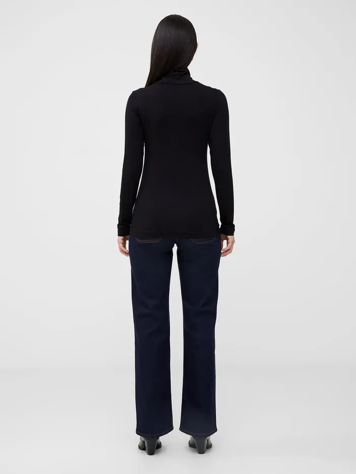 Woman Tops French Connection Venitia Jersey Split Cuff Top Black