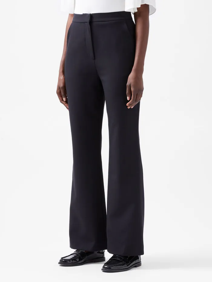 Woman Trousers French Connection Azra Twill Trousers Blackout