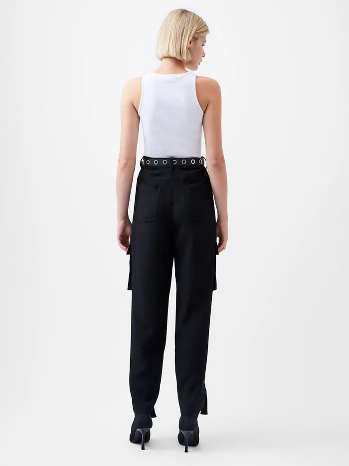 Woman Trousers French Connection Bella Twill Trousers Blackout