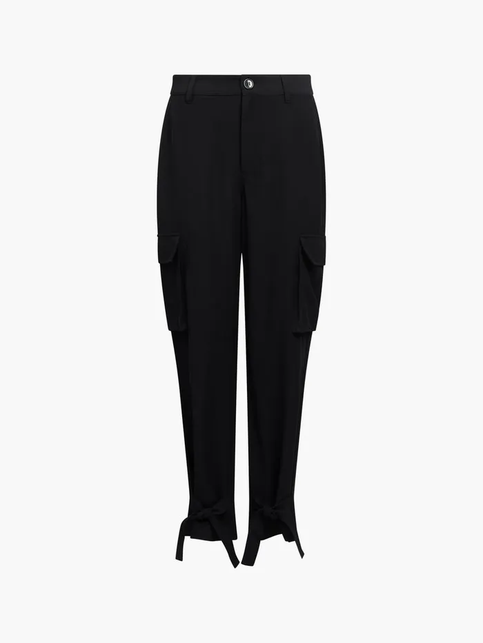 Woman Trousers French Connection Bella Twill Trousers Blackout
