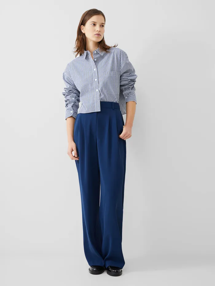 Woman Trousers French Connection Harrie Tailored Trousers Midnight Blue