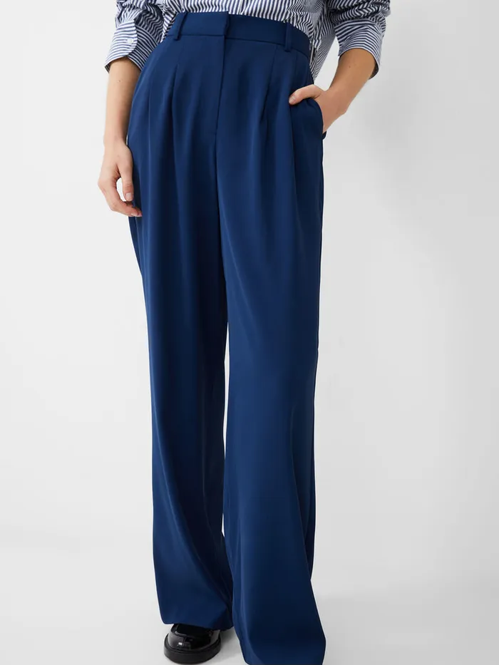Woman Trousers French Connection Harrie Tailored Trousers Midnight Blue
