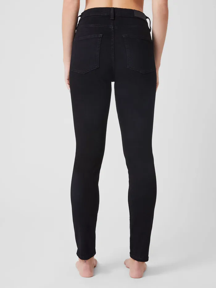 Woman Trousers French Connection Soft Stretch Denim High Rise Skinny Jeans 30 Inch Black Woman Trousers French Connection Soft Stretch Denim High Rise Skinny Jeans 30 Inch Black