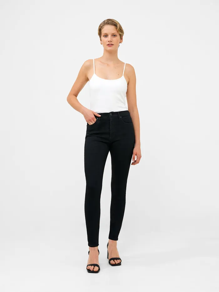 Woman Trousers French Connection Soft Stretch Denim High Rise Skinny Jeans 30 Inch Black Woman Trousers French Connection Soft Stretch Denim High Rise Skinny Jeans 30 Inch Black