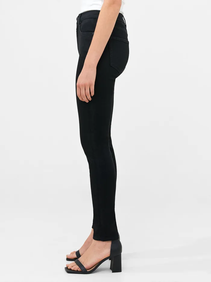 Woman Trousers French Connection Soft Stretch Denim High Rise Skinny Jeans 30 Inch Black Woman Trousers French Connection Soft Stretch Denim High Rise Skinny Jeans 30 Inch Black