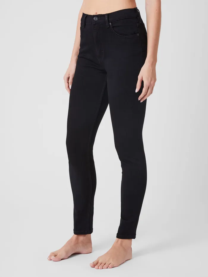 Woman Trousers French Connection Soft Stretch Denim High Rise Skinny Jeans 30 Inch Black Woman Trousers French Connection Soft Stretch Denim High Rise Skinny Jeans 30 Inch Black