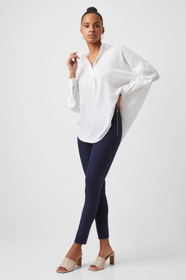 Woman Trousers French Connection Street Twill Skinny Trousers Nocturnal