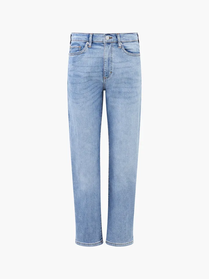 Woman Trousers French Connection Stretch Denim Cigarette Fit Ankle Length Jeans 28 Inch Bleach Wash