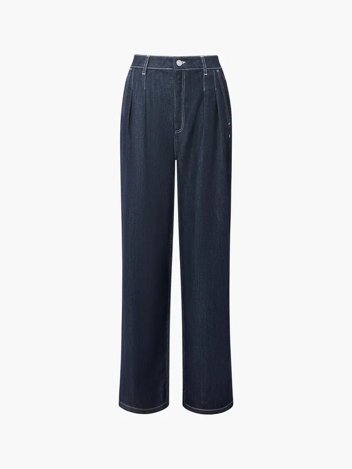Woman Women039s Winter Outfits French Connection Finley Denim Wide Leg Jeans 32 Inch Clean Indigo Woman Women039s Winter Outfits French Connection Finley Denim Wide Leg Jeans 32 Inch Clean Indigo