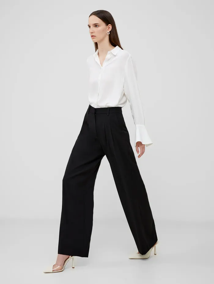 Woman Women039s Winter Outfits French Connection Harrie Tailored Trousers Blackout Woman Women039s Winter Outfits French Connection Harrie Tailored Trousers Blackout