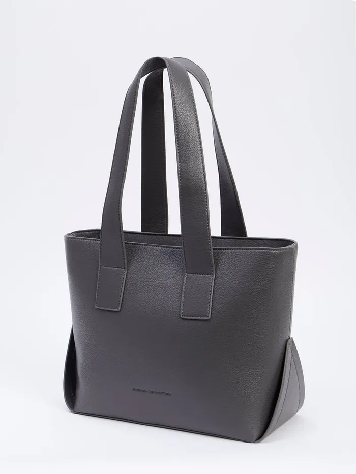 Woman Women039s Winter Outfits French Connection Jeenaa X Tote Bag Charcoal