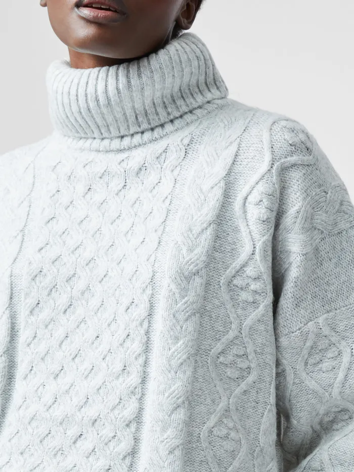 Woman Women039s Winter Outfits French Connection Makira Long Sleeve Roll Neck Jumper Light Grey Mel Woman Women039s Winter Outfits French Connection Makira Long Sleeve Roll Neck Jumper Light Grey Mel