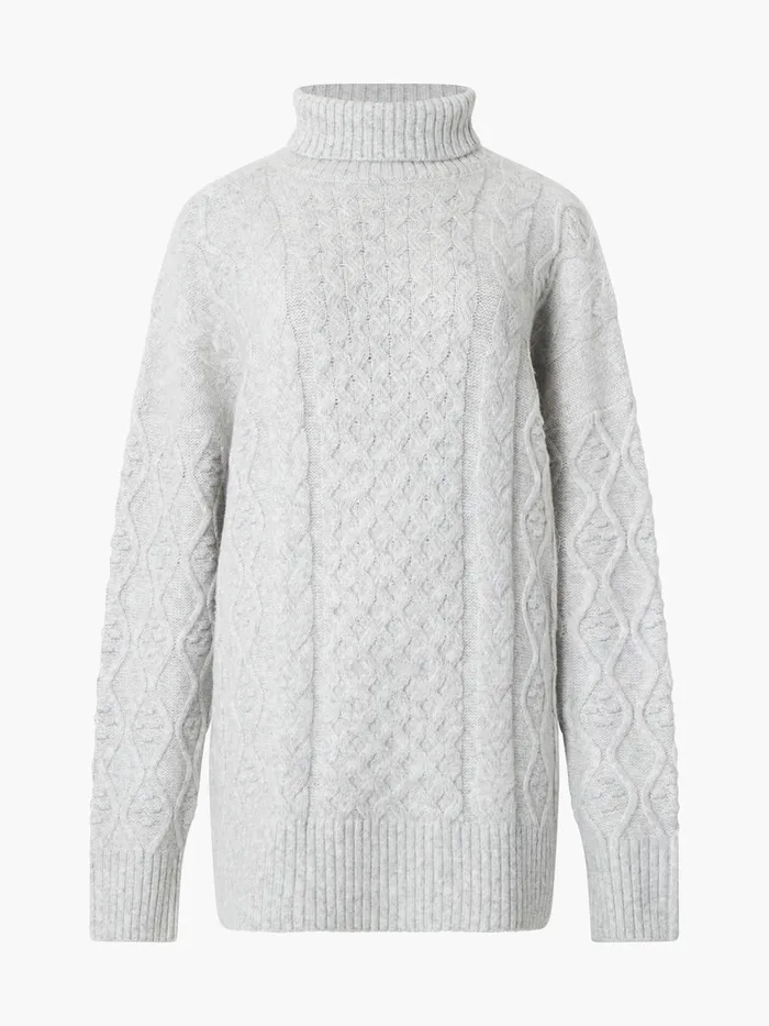 Woman Women039s Winter Outfits French Connection Makira Long Sleeve Roll Neck Jumper Light Grey Mel Woman Women039s Winter Outfits French Connection Makira Long Sleeve Roll Neck Jumper Light Grey Mel