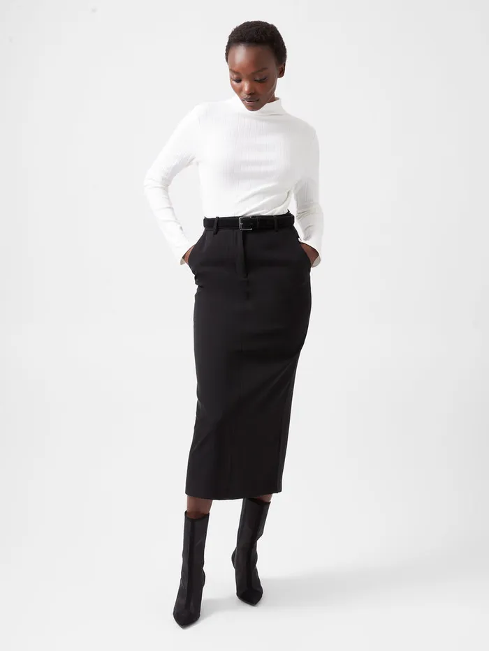 Woman Women039s Winter Outfits French Connection Sasia Long Sleeve Mock Neck Top Winter White Woman Women039s Winter Outfits French Connection Sasia Long Sleeve Mock Neck Top Winter White