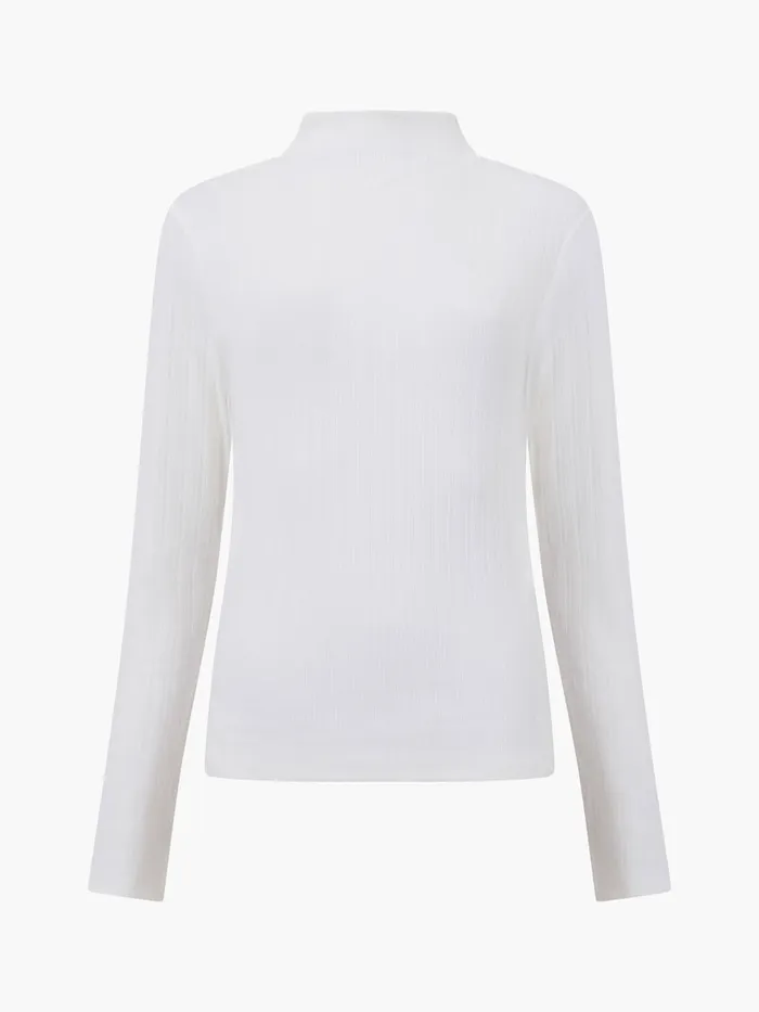 Woman Women039s Winter Outfits French Connection Sasia Long Sleeve Mock Neck Top Winter White Woman Women039s Winter Outfits French Connection Sasia Long Sleeve Mock Neck Top Winter White