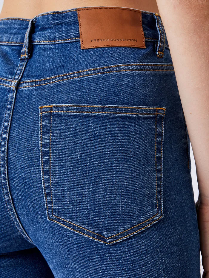 Woman Women039s Winter Outfits French Connection Toms Denim Flared Jeans Mid Wash Woman Women039s Winter Outfits French Connection Toms Denim Flared Jeans Mid Wash