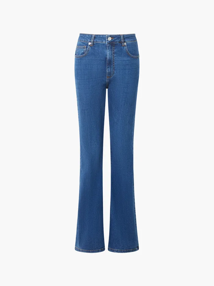 Woman Women039s Winter Outfits French Connection Toms Denim Flared Jeans Mid Wash Woman Women039s Winter Outfits French Connection Toms Denim Flared Jeans Mid Wash