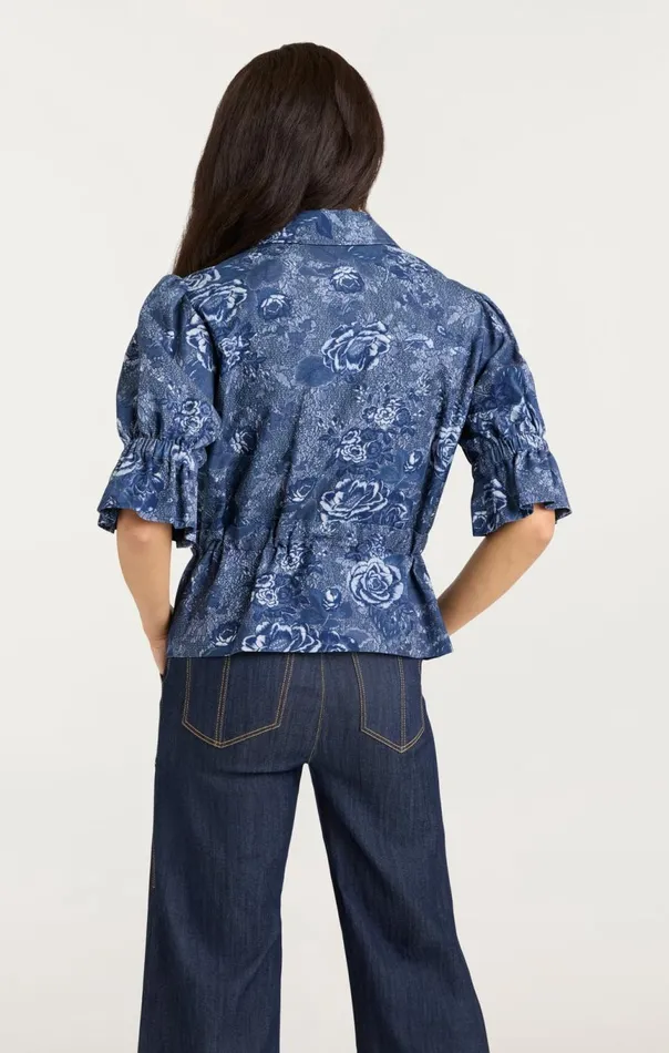 Women Adie Jacket Indigomulti Cinq Sept Denim