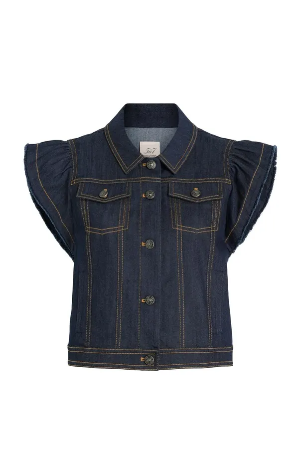Women Adley Vest Indigo Cinq Sept Jackets
