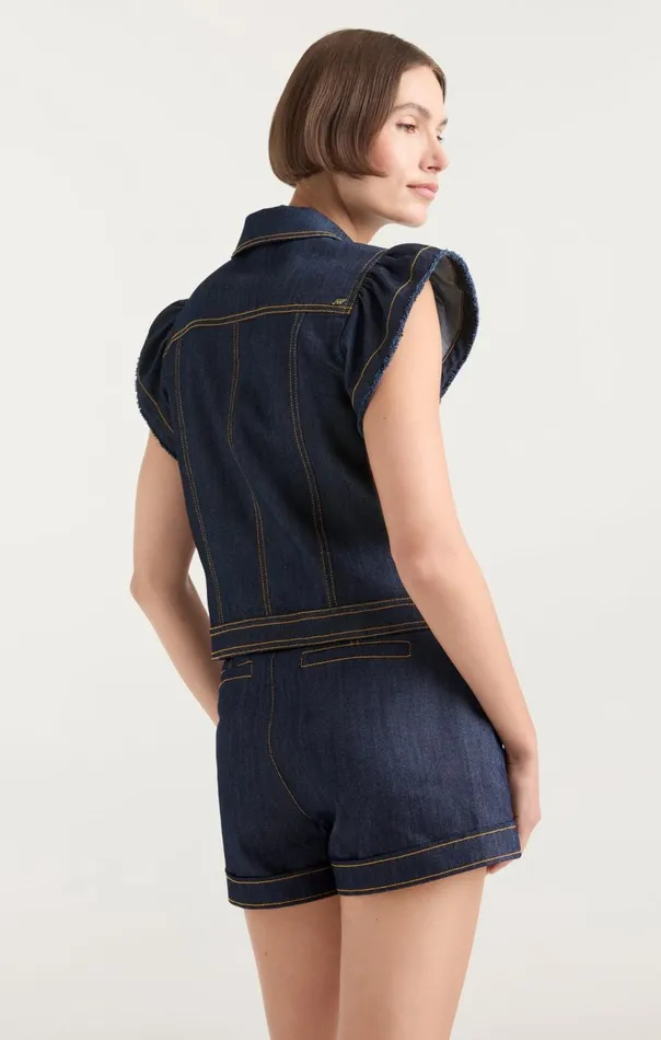 Women Adley Vest Indigo Cinq Sept Jackets