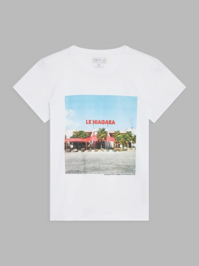 Women Agns B Artist039s Collection White Cotton Jersey Brando Tshirt Artist Franois Prost Women Agns B Artist039s Collection White Cotton Jersey Brando Tshirt Artist Franois Prost