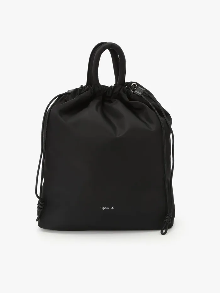 Women Agns B Backpacks Black Nylon Backpack