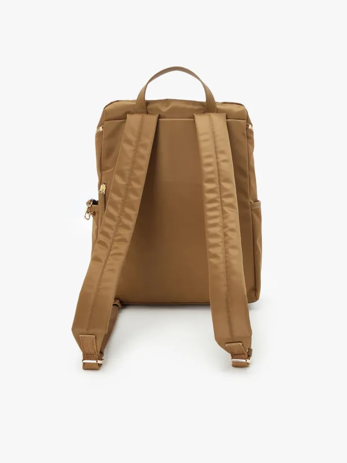 Women Agns B Backpacks Brown Nylon Backpack