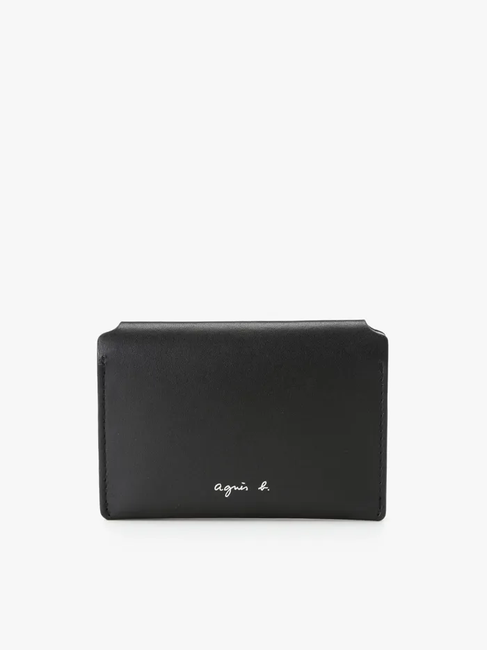 Women Agns B Bags Black And White Leather Cardholder