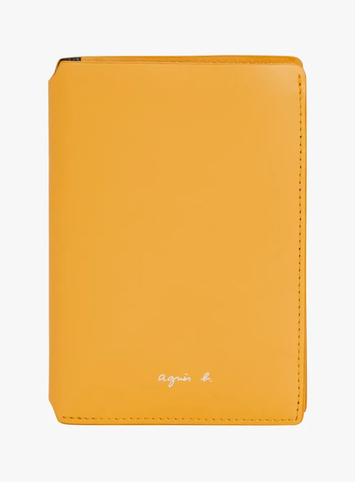 Women Agns B Bags Black And Yellow Long Leather Wallet