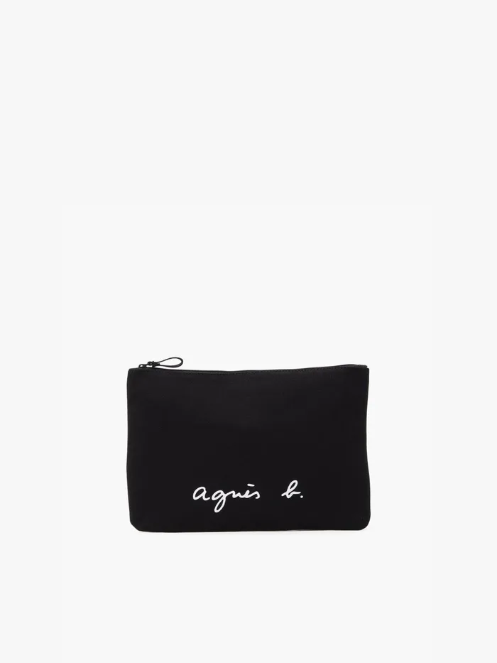Women Agns B Bags Black Canvas 034agns B034 Pouch