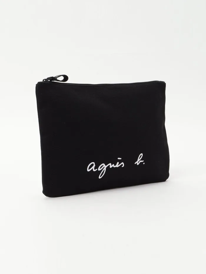 Women Agns B Bags Black Canvas 034agns B034 Pouch
