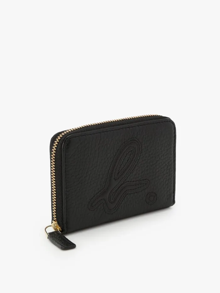 Women Agns B Bags Black Leather 034b034 Logo Coin Purse