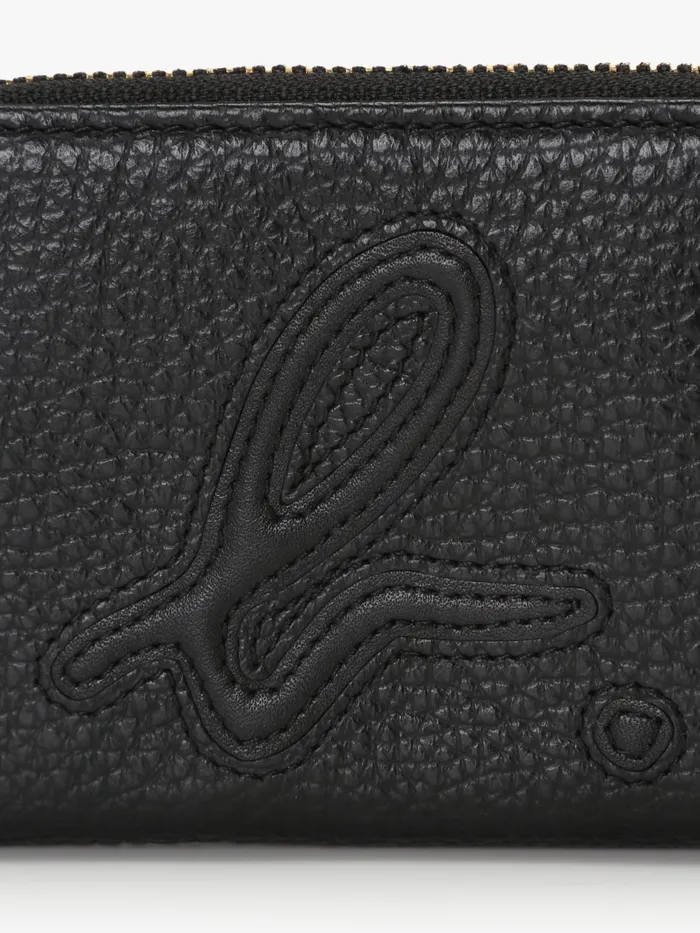 Women Agns B Bags Black Leather 034b034 Logo Coin Purse