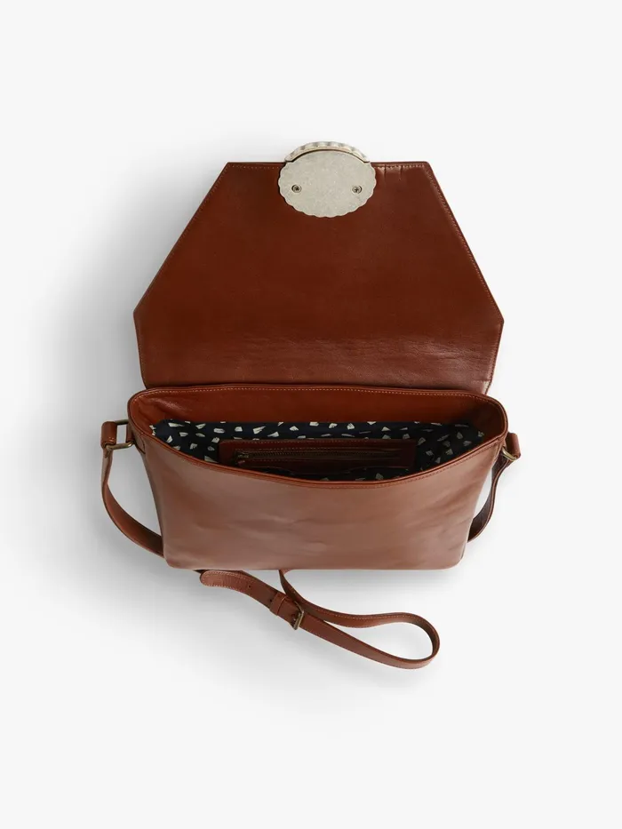 Women Agns B Bags Brown Plonge Lambskin Dakota Messenger Bag