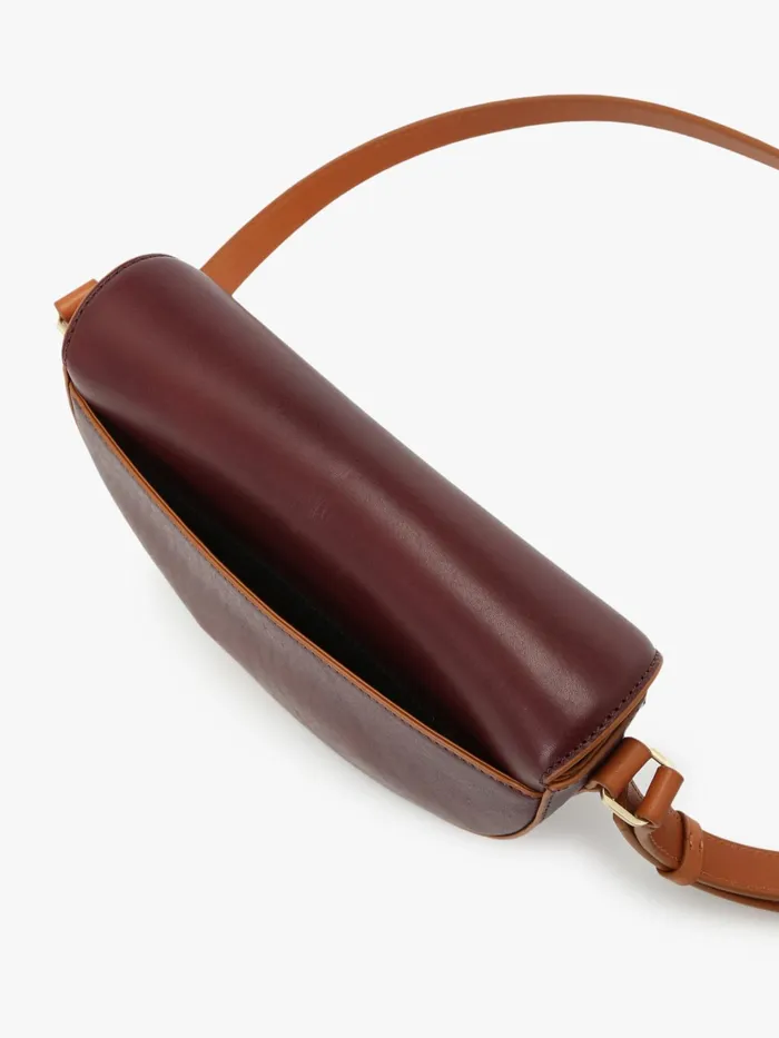 Women Agns B Bags Brown Round Leather Bag