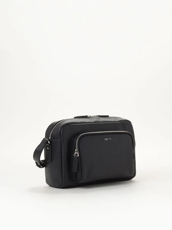 Women Agns B Bags Large Black Leather Shoulder Bag