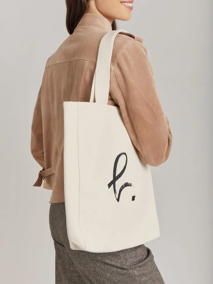 Women Agns B Bags White Cotton 034b034 Logo Tote Bag