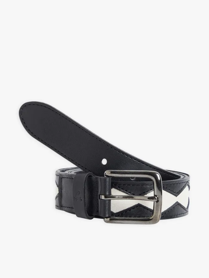 Women Agns B Belts Black Leather Colombe Belt